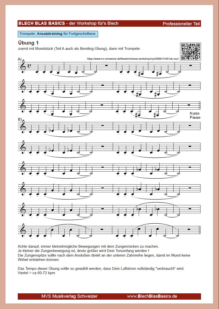 Trumpet Basics: Exercise 1