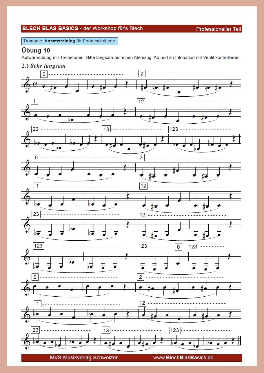 Trumpet Basics: Exercise 10-2
